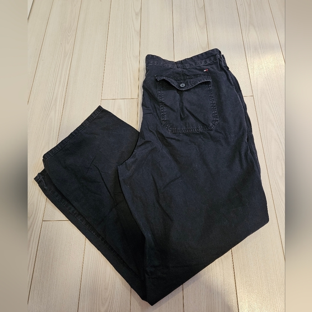 Tommy Hilfiger Women's Navy Chino Pants Size 40/32 XXL 100% cotton plus size